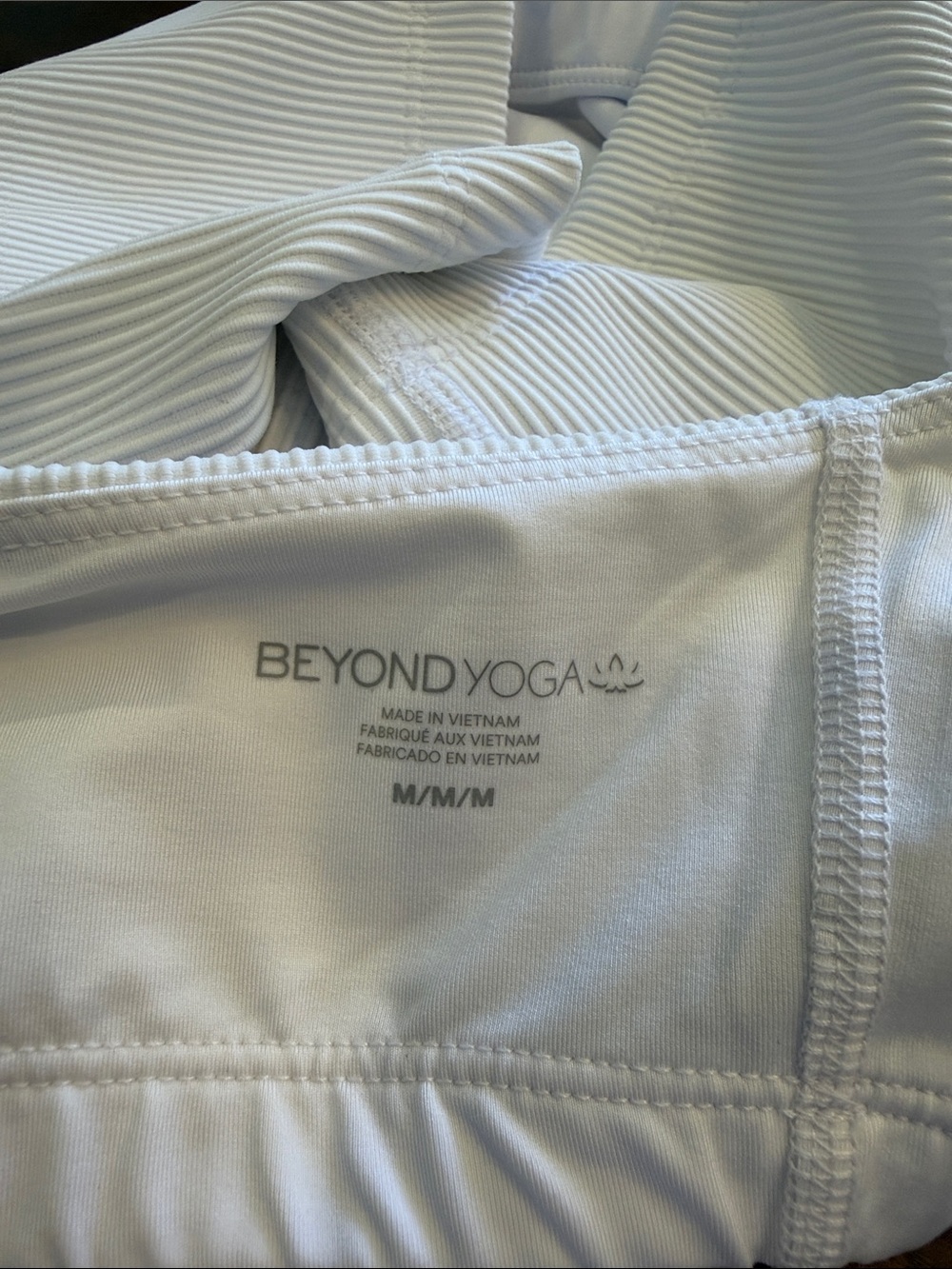 Beyond Yoga Refocus Ribbed Cropped Tank Top - White - Picture 4 of 4